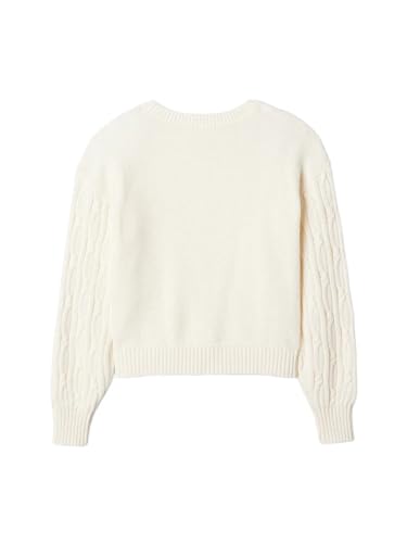 GAP Girls' Cable Crewneck Sweater