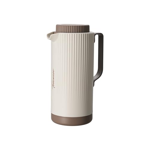 Image of Trueware Amaze ISI Certified Inner Steel Thermoware 1200 ML Hot & Cold Flask Jug, BPA Free, Leak Proof, Ideal for Tea, Coffee, Water, Hot and Cold Beverages
