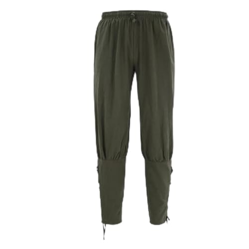 Pantalon de pirate médiéval pour GN costume cosplay homme avec lacets aux chevilles
