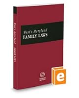 West's Maryland Family Laws, 2020-2021 ed. 1539209466 Book Cover
