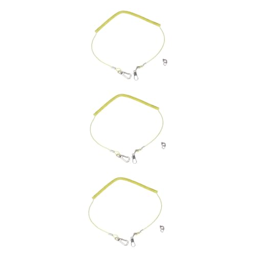 Happyyami 3 Pcs 20 Harness Bird Leash 20m Elastic Flight Rope for Pet Birds Training Random Color