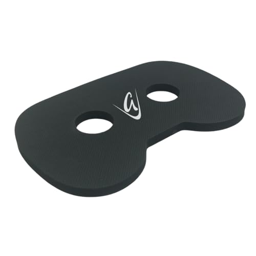 GODFREY Womens Rowing Seat Pad - 12mm Waterproof Non-Slip Rower Cushion with Optional Clip for Concept2 Peloton Hydrow & Water Rowers (Black)