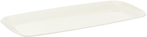 Bluesky Trading White Organic Rectangle Tray (Pack of 2) – 10.6" - Elegant & Eco-friendly Plastic Serving Platters, Perfect for Birthday Parties, Events, Weddings, Entertaining, & Home Usage image 2