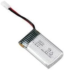 YUNIQUE GREEN-CLEAN-POWER - Rechargeable Lipo Battery 3.7V 380mAh | Compatible with Hubsan X4, Syma X11, HS170 | Ideal for RC Quadcopters, Silver | 38X20X7.5 mm - 10 gr