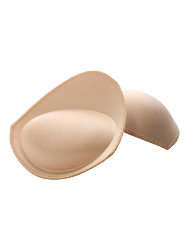 RELLEKCJA Wkładki Brasier Push Up dla kobiet, kubki do wzmocnienia piersi, wymienne kubki do Brasier Sportowy, Kolor mięsa, M