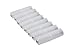 Bluecell 8 PCS Clear Color AAA to AA Battery Holder Converter Adaptor + Bluecell Cable Tie