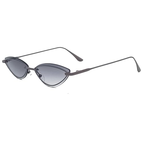 Lunettes de soleil œil de chat rétro à petite monture pour hommes et femmes