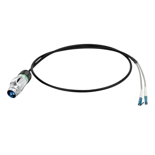 Conector de fibra óptica LC BD24 para salas de reuniones con cable de 12 metros