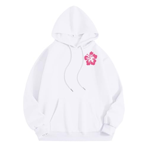 Cute 2 Piece Outfits for Women Teen Girls Preppy Puff Casual Hoodies Pockets Drawstring Pullover Oversized Sweatpants4