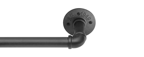 Asta per tende industriale nera