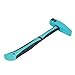 Professional Carbon Steel Machinist Hammer with TPR Handle Heavy Duty Blacksmith Forging Tool for Engineers Woodworkers Metal and Wood Working Projects (M 300ml 6.8x9.3cm / 2.7x3.7in)