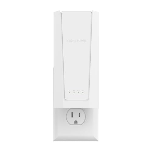 NETGEAR WiFi 7 Range Extender (EXS18) – BE3600 Dual-Band Wireless Internet Signal Booster & Repeater (up to 3.6 Gbps Speed) - Add up to 1,200 sq. ft., 40 Devices – WPA3 Security, Smart Roaming