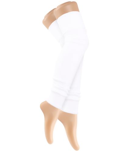 TODO Warme Wolle Stulpen Damen - ZUM KNIE. Weich Flexibel. Beinwärmen für Winter wenn es Kalt ist. Stulpen Wolle Weiß (Fit - Weiss)