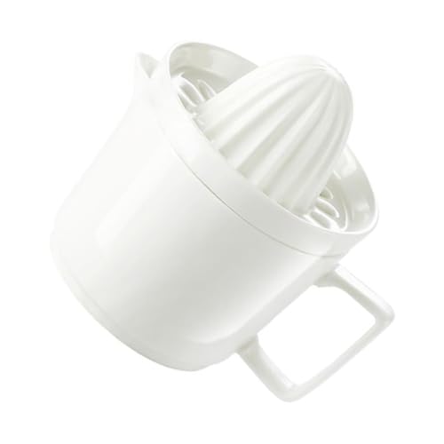 LOLIPPYY Exprimidor Manual de Frutas de con Función Integrada de Prensado y Almacenamiento Taza Exprimidora Fácil de Limpiar para Limón y Naranja