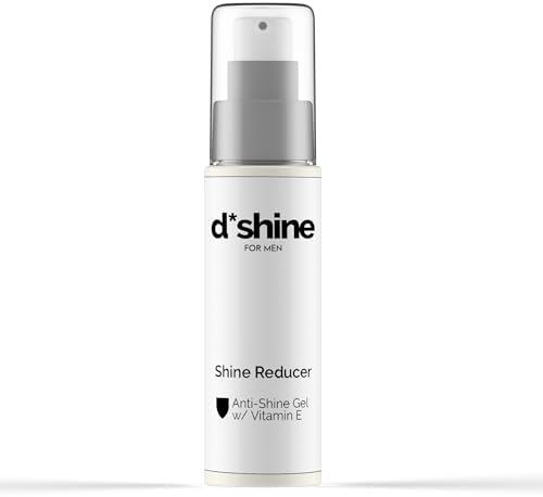 Face Shine Reducer For Men with Vitamin E - Anti Shine Mattifying Gel: Oil Control Mattifier - Absorbs Oil - Shine Free Face Oil Reducer - Matte Lotion