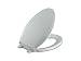 KOHLER K-4636-95 Cachet Quiet-Close with Grip-Tight Bumpers Elongated Toilet Seat, Ice Grey