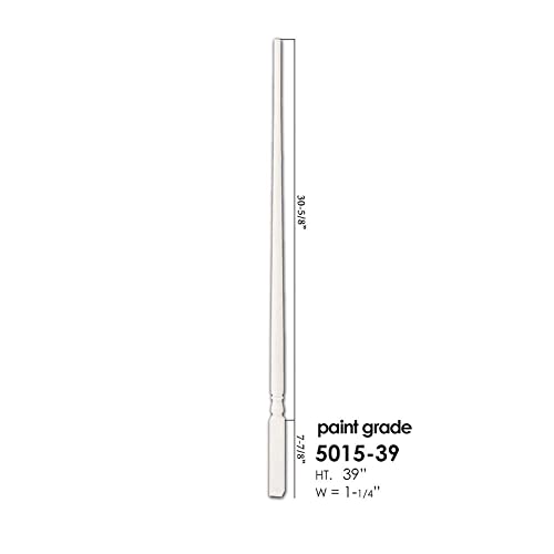 Paint Grade 5015-39 - 1-1/4" X 39" Classic Wood Baluster For Stair Remodeling #TOP1