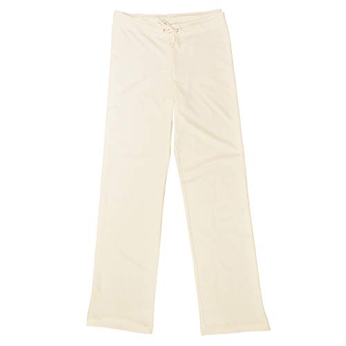 Ecoland Women's Organic Cotton Drawstring Pants - Natural L Made in USA