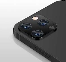Image of For iPhone 12 Pro Max (6.7) inch 3D 9H Back Camera Lens Protector Tempered Glass /Bubble-Free Anti-Scratch Easy Install Ultra-Thin-(Black)