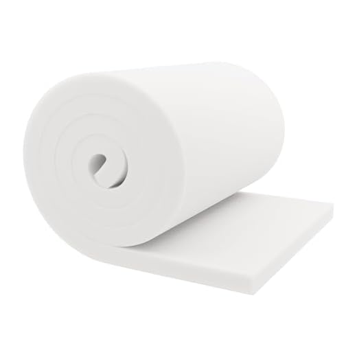 GoTo Foam 1" Height x 18" Width x 18" Length 44ILD (Firm) Upholstery Cushion Made in USA
