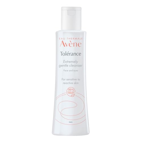 Avène Tolerance Extremely Gentle Cleanser 200ml, Gentle Cleanser for Sensitive Skin, No Rinse Cleanser, Soothing Face Wash
