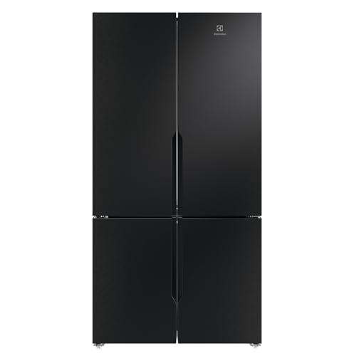 Electrolux 4‑Door Multi‑Door Refrigerator (564L Net), AI Cool Assist, Energy‑Efficient Inverter Compressor, 360° Cooling, French Door Design, Premium Black Finish – EQE5700D‑B