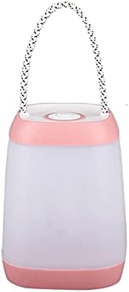 Qagazine LED Night Light, Rechargeable LED Camping Lamp, Portable Hanging Camping Lamp with Handle Rope, 2 Colors Light Modes Camping Light for Camping,Home Power Cuts,Decoration