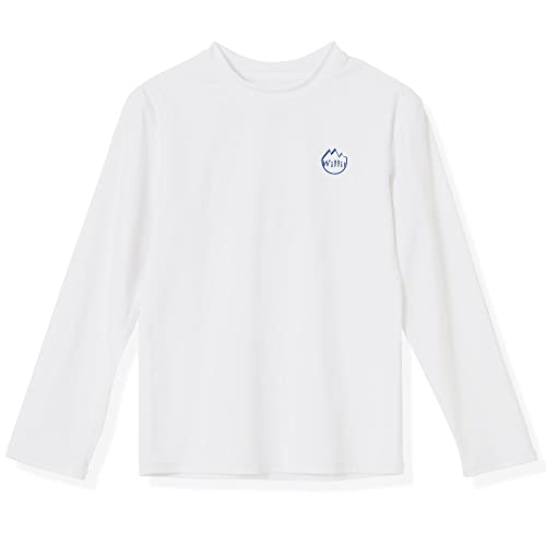 Willit Boys Rash Guard Swim Shirt Baby/Toddler Long Sleeve Upf 50+ Sun Protection Spf Quick Dry Shirt White 18-24 Months #TOP1