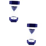 Cabilock 2 Piezas Temporizador Hexagonal para Niños Cronómetro Temporizador Hexagonal 8 Minutos Temporizador Arena para Niños Temporizador Reloj Arena Hexágono