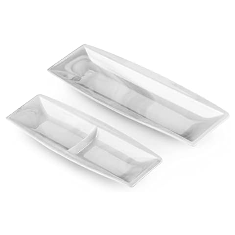 Assiettes en Porcelaine MALACASA Série Blance Cover