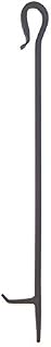 Minuteman International Shepherd's Hook Single Poker Fireplace Tool, Graphite