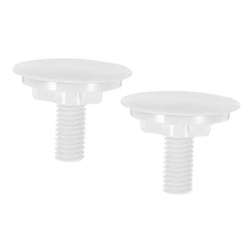 ORFOFE 2 Piezas Tapones para Fregadero Blancos de Abs Embellecedores de Rebosadero con Sello Hermético Fugas Accesorios Duraderos para Baño y Cocina para Mejora del Hogar
