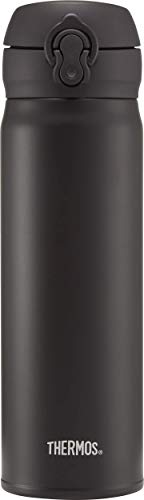 Thermos Flask, Stainless Steel, Matt Black, 470 ml