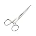 AAProTools 4.92 Inch Dog Cat Pet Hemostat Forceps Ear Hair Clamp Stainless Steel Hair Puller Remover with Locking Ratchet Straight