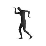 【TERA】全身タイツ 顔なし 大人 子供 男性 女性 宴会 宴会芸 顔無しで恥ずかしさ半減 (170cm, ブラック)