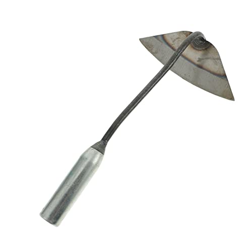 Happyyami pequeña azada jardineria jardinerad jardín Cultivate bacho Herramienta Herramientas de jardinería Semillas rastrillo de césped azada de siembra Herramienta de azada Planchar Silver