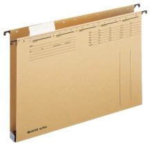 25 ST Leitz 1941-00-00 ALPHA® Hängesammler mit Kunststoffboden aus 320 g/qm Natronkarton (RC) Bodenbreite 60 mm