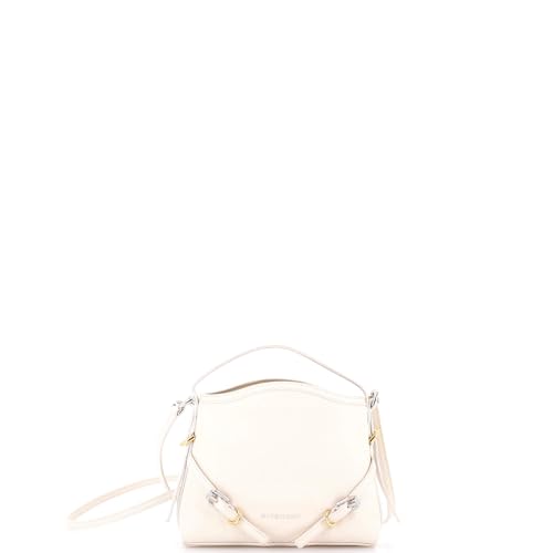 Givenchy, Pre-Loved Voyou Shoulder Bag Leather Nano, White