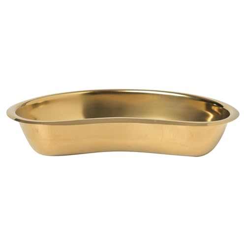 Heavy Duty Stainless Steel Kidney Tray - PVD Coated Gold (6" (6 Inches - Pack of 2))