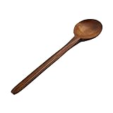 ULTECHNOVO Cuchara de Madera para Cocina Pequeña sin Mango Cómodo Utensilio Resistente y Seguro para Restaurantes Hogar y Catering para y Servir Sopa