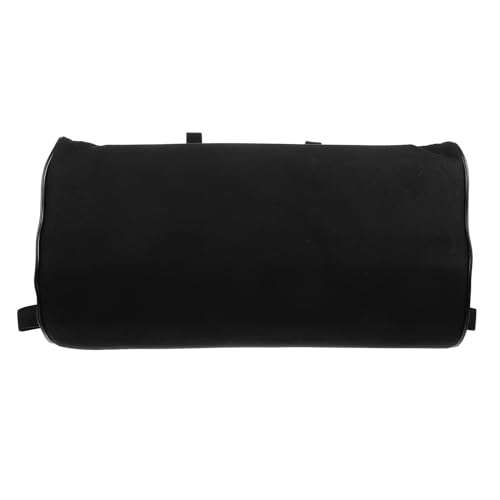 WRITWAA Cojín Extensor para Asiento Delantero de Coche Negro Reposapiés Ajustable de Piel Sintética para Soporte de Piernas Compatible Mayoría de Vehículos para Conducción Cómoda y