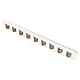 FUNSUEI 2 Stück Brillenaufbewahrung Wand, Brillenaufbewahrung Mehrere Brillen, 40 x 5.5 x 1cm Brillenhalter Holz Wandmontage Weiß, Brillenständer Wandhalterung Sonnenbrillen Organizer Wand für Hängend