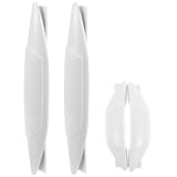 DOITOOL 4 Pezzi Protezione Portiera Auto Protezione della Porta Paracolpi per Sportelli Auto in PVC Bianco AntiGraffio e Antiusura Parcheggi e Garage di Casa