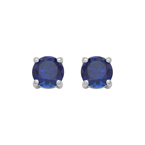 Amazon Essentials Sterling Silver Round Birthstone Stud Earrings (previously Amazon Collection)3