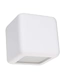  Sollux LIGHTING Nesta Applique murale en céramique  Design Moderne Très Polyvalent  Ampoule E27 Remplaçable, 1 x 60 W  Blanc, 14 x 14 x 14 cm