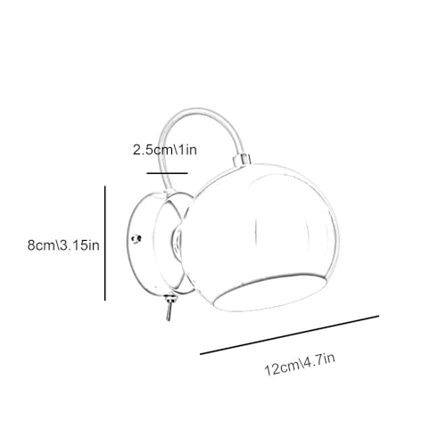 Luz de pared de lectura ajustable y mini aplique magnético G9 para cama 4