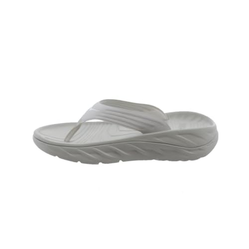 HOKA HOKA Men's Ora Recovery Flip Flops (Lunar Rock/White, US Footwear Size System, Adult, Men, Numeric, Medium, 12)