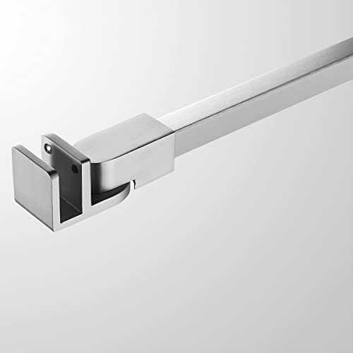 Serene Valley Frameless Shower Door Stuctural Support Arm, Wall-To-Glass Support Bar For 1/4", 5/16" And 3/8" Glass, 27 1/2-In (700Mm) In Brushed Nickel Finish #TOP3