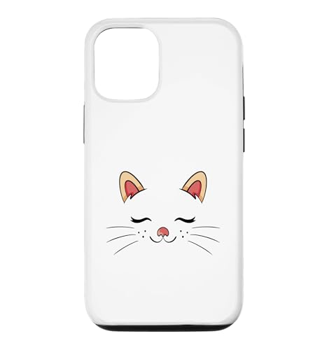 Cute Sleepy Cat Face Adorable Feline Kitty Lover �X�}�z�P�[�X iPhone 12/12 Pro �p