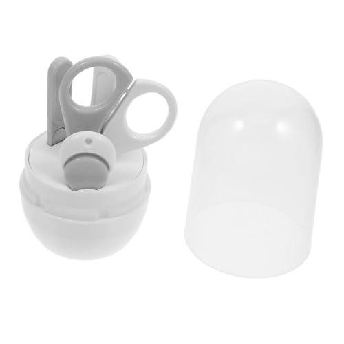 SUPVOX Stainless Steel Baby Nail Kit Toddler Nail Care Tools Grooming Kit with File Scissors Tweezer Storage Box